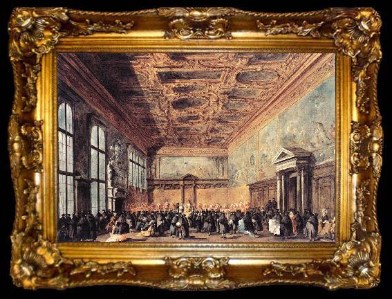 framed  GUARDI, Francesco Audience Granted by the Doge dfh, ta009-2